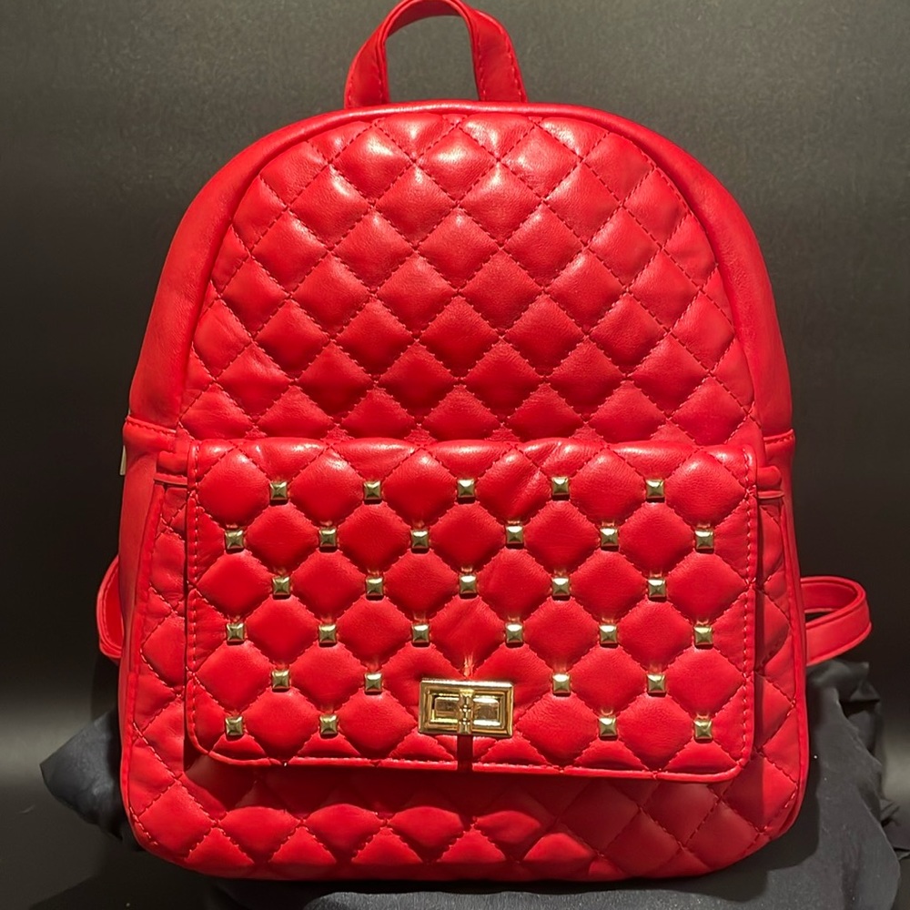 QUILTED FAUX LEATHER MINI BACKPACK
